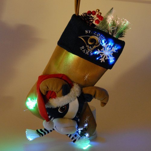 St. Louis Rams Mascot Fiber Optic Stocking