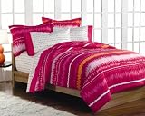 Girls Teen Hot Pink Tie Dye Stripe Bed in a Bag