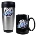 Utah Jazz NBA Stainless Steel Travel Tumbler & Black Ceramic Mug Set - Primary Logo by Great American Products
