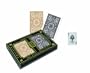 KEM Arrow Black and Gold Poker Size Standard Index Playing Cards