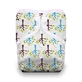 Thirsties One Size Pocket Diaper Snap, Blackbird
