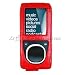 Red Faux Leather Pouch / Case Cover For Microsoft Zune II 2nd Gen Generation Open Face