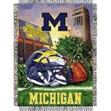 Michigan Wolverines Woven Tapestry NCAA Throw (Home Field Advantage) by Northwest (48 x60 )