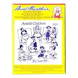 Aunt Marthas iron on transfers envelope for embroidery fabric painting quilting wearable art needlepoint & other crafts amish children 3921 - B001GHVG2M