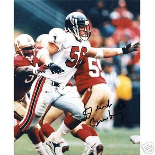 Keith Brooking Autographed Atlanta Falcons (White Jersey vs 49ers) 8x10 Photo