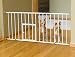 Pet Supplies : Mini Gate with Small Pet Door - White