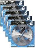 Shark Pro-series (5 Pack) 10 inch 60 Teeth Carbide 5/8' arbor hole Thin Kerf ATB Circular Saw Blade 'PROMO'