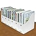 Evelots Magazine File Holder -Set of 6 White - Office Desk Organizer - Sturdy Cardboard - New Upgraded Double Front Panel -4