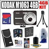 Kodak EasyShare M1063 10.3MP Digital Camera (Black) + 4GB Deluxe Accessory Kit