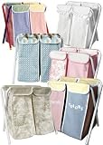 Laundry KidsHamper by Hoohobbers Plaid/Gingham Blue