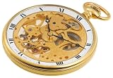 Aerowatch Men's 10210 Mechanical Roman Dial Skeletal Pocket Watch