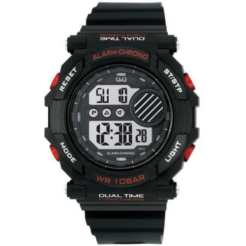 Q and Q Men Digital Sport Watch StopWatch Alarm Light