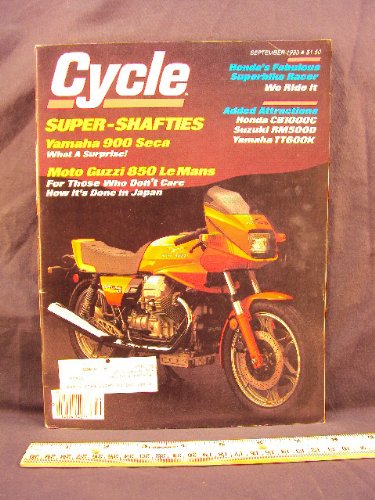 1983 83 September CYCLE Magazine (Features: Road Test on Moto Guzzi 850 Le Mans III, Yamaha XJ900RK / XJ 900 RK Sedca, Yamaha TT600K / TT 600 K, Suzuki RM5000D / RM 500 D, Kawaski KDX200 / KDX 200, Huwqvarna 430 WR, & Honda CB 1000C)