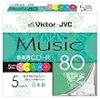 Victor ���y�pCD-R 80�� �J���[�v�����^�u�� 5�� ���{��