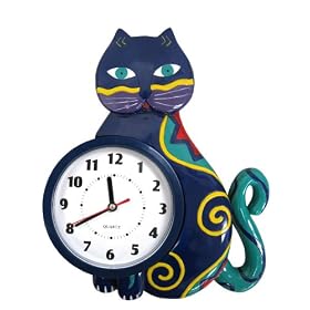 Company's Coming! CLK-001 Cat Wall Clock by Company's Coming