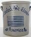 Rowe Pottery Works United We Stand America Large 2 Gallon Crock NEW 2002