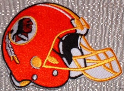NFL FOOTBALL WASHINGTON REDSKINS HELMET EMBROIDERED PATCH