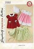 Simplicity Sewing Pattern 2392 Babies