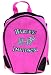 Hot Pink / Black Harley Davidson Canvas Backpack Purse