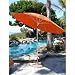 9' Round Auto Tilt Aluminum Market Umbrella - Quick Ship Finish: White, Fabric: White C Grade