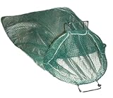 X-Large Coated Galvanized Wire Handle Mesh Bag, Green 24 x 33