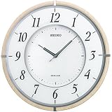 SEIKO CLOCK (セイコークロック) 掛け時計 セイコー ソーラープラス ソーラー 電波時計 薄型24ミリ 木枠 掛け時計 SF501Bの画像
