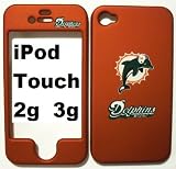 Miami Dolphins football logo Apple ipod iTouch Touch 2 2G 3 3g Faceplate Hard Cell Protector Case Cover Snap On NEW !!