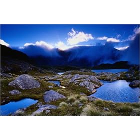 photographie Morning mist on Lake Roe on the Dusky Track - Fiordland National Park, Southland est...