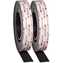 3M Dual Lock Reclosable Fastener TB3550 250/250 Black, 1 in x 10 ft (Pack of 1)