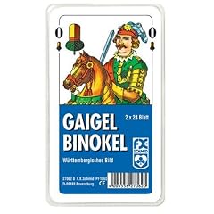 Ravensburger 27062 - Gaigel/Binokel - W�rttembergisches Bild - 2x24 Blatt, glasklares Etui
