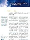 Managing the health effects of climate change
