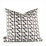 Estrella Faux Houndstooth Pillow in Cornflower Size: 13 x 24 by 