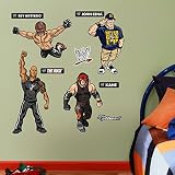 Fathead Wall Decal, "WWE Kids Cena Rock Kane Mysterio Junior Collection"