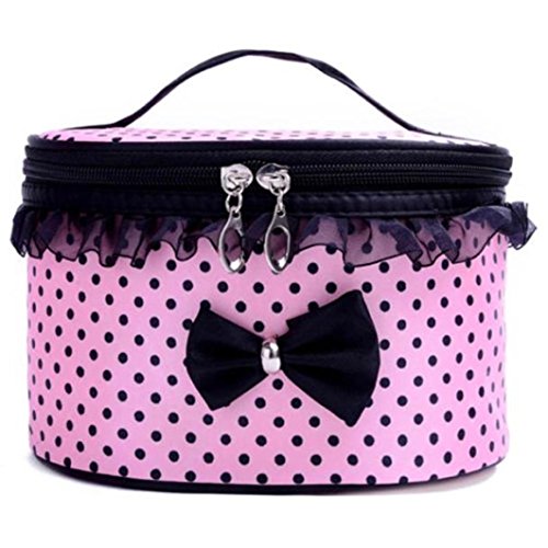 Bigban 1 PC Portable Travel Toiletry Makeup Cosmetic Bag Organizer Holder Handbag (Pink)