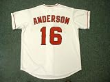 GARRET ANDERSON Los Angeles Angels Majestic Home Baseball Jersey