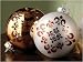 Pack of 6 The Gift Pearl & Gold Fleur-de-Lis Glass Ball Christmas Ornaments 4.5