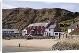 Canvas Prints of View to Ty Coch Inn on beach at Porth Dinllaen village from Robert Harding