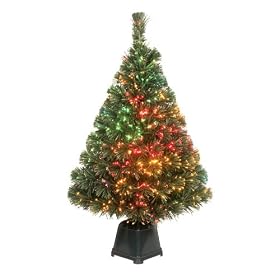 Fiber Optic Tree - Green (32")