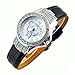 Miler Women's Genuine Leather Crystal Fashion Watch