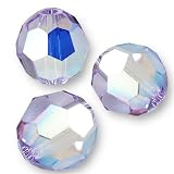 10 Round 6mm (5000) Swarovski Crystal Beads VIOLET AB.