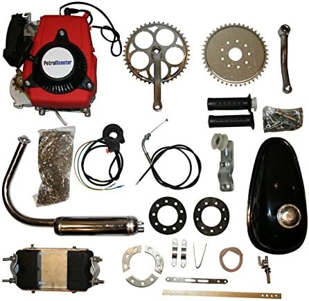 4 Stroke 49cc Motorized Bicycle Engine Kit Cycle Bike Gas Engine Set Pull Start Scooter