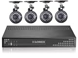 Lorex 16 Channel 500GB Network Video Surveillance DVR with 4 Color Security Cameras