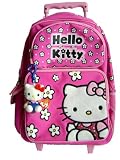 Sanrio Hello Kitty Large Rolling Backpack / Luggage with Special TY Hello Kitty Key Chain Gift. Buy it now. It is a great product and awesome gift.