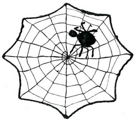Set of 6 Black Spider Webs with Spiders for Halloween Decorations, Props, Haunted House, Gags & More
