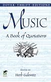 Music: A Book of Quotations (Dover Thrift Editions)