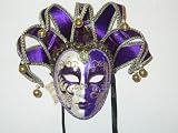 VENETIAN JOLLY JESTER MASK - PURPLE