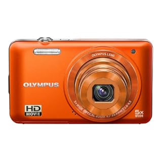 Olympus VG-160 Digitalkamera (14 Megapixel, 5-fach opt. Zoom, 7,6 cm (3 Zoll) Display, bildstabilisiert) orange