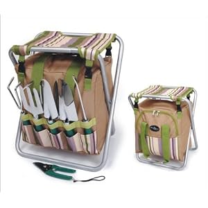 Picnic & Beyond Garden Stool with Tools