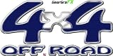 4x4 Off Road Carbon Fiber Blue Truck Decal