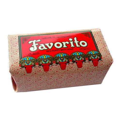 Claus Porto Favorito Red Poppy Soap Bar 5.3 oz